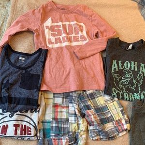 Boys 5T Bundle of Clothes. Shorts and tops.